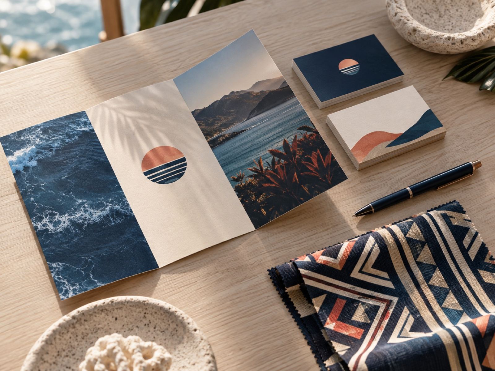 Illustrative stationery and brand design concept